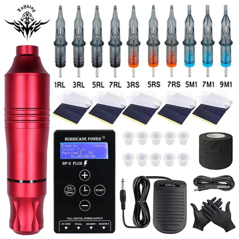Professional Tattoo Machine Set Complete Rotary Tattoo Pen Kit Cartridge Needles For Permanent Makeup Eyebrow Tattoo Body Artist
Professional Tattoo Machine Set Complete Rotary Tattoo Pen Kit Cartridge Needles For Permanent Makeup Eyebrow Tattoo Body Artist