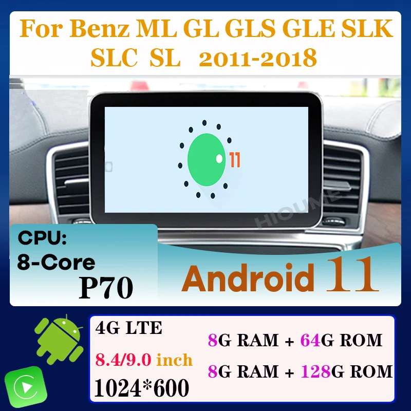 Android 11 8+128G Car Radio Multimedia Player for Mercedes Benz ML-Class GLS GLE SLK SLC SL ML W166 GL X166 Class Carplay
Android 11 8+128G Car Radio Multimedia Player for Mercedes Benz ML-Class GLS GLE SLK SLC SL ML W166 GL X166 Class Carplay