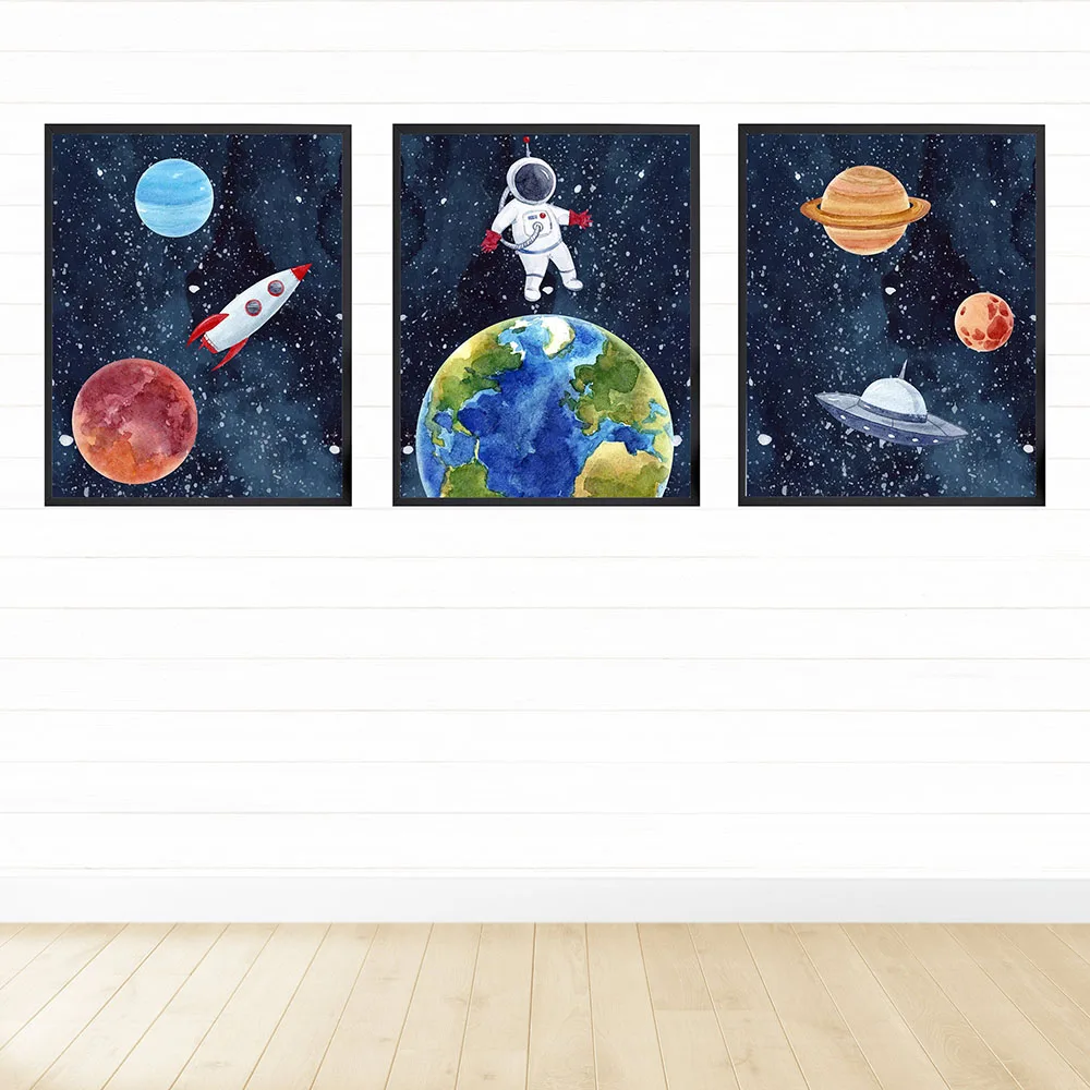 Outer Space Canvas Painting Wall Art For Kids Room Nursery Poster Print Spaceship Jupiter Boy Bedroom Decorative Picture Decor
Outer Space Canvas Painting Wall Art For Kids Room Nursery Poster Print Spaceship Jupiter Boy Bedroom Decorative Picture Decor