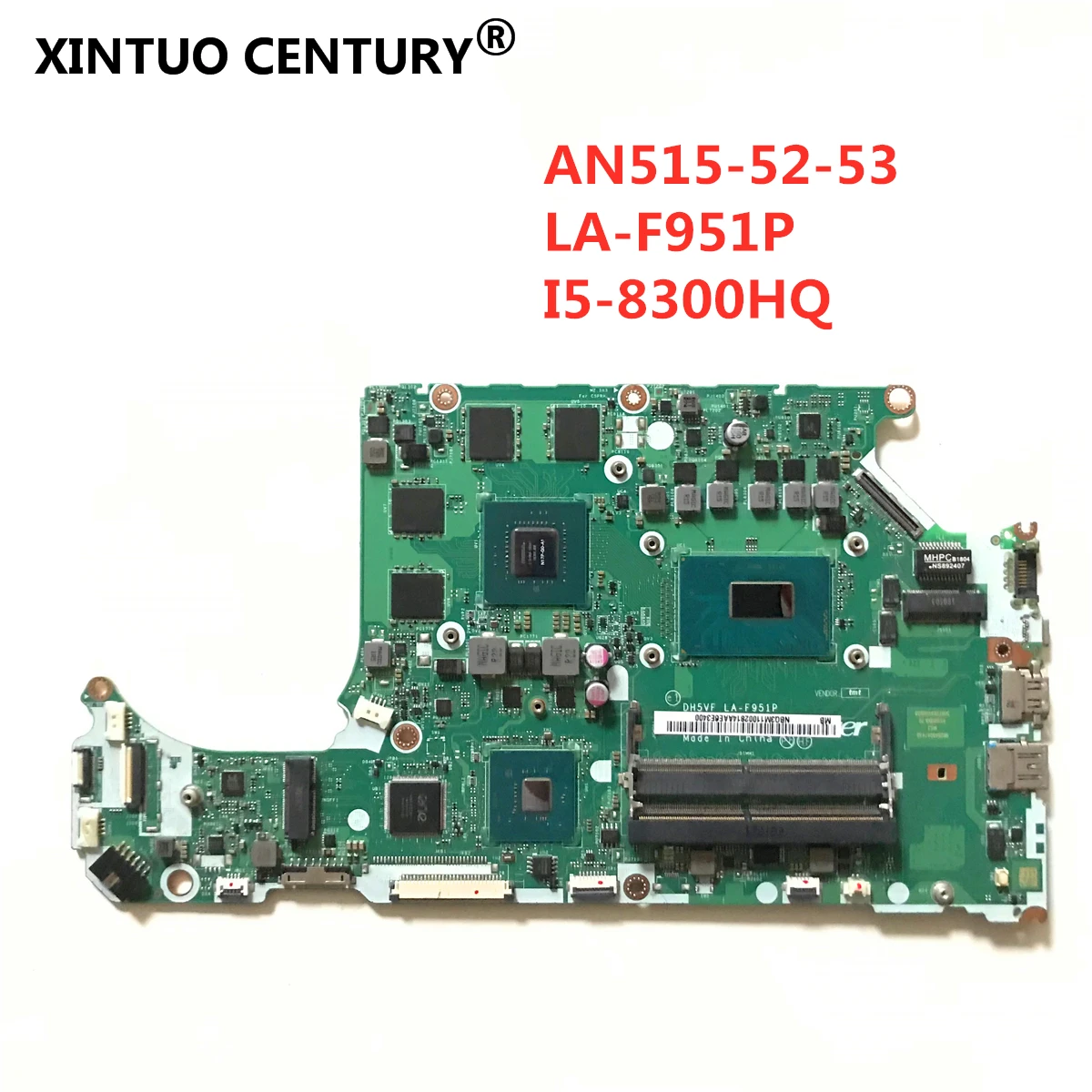 DH5VF LA-F951P For ACER Nitro AN515-52 Laptop motherboard NB.Q3L11.001 NBQ3L11001 With SR3Z0 I5-8300HQ CPU GTX1050Ti 4GB
DH5VF LA-F951P For ACER Nitro AN515-52 Laptop motherboard NB.Q3L11.001 NBQ3L11001 With SR3Z0 I5-8300HQ CPU GTX1050Ti 4GB