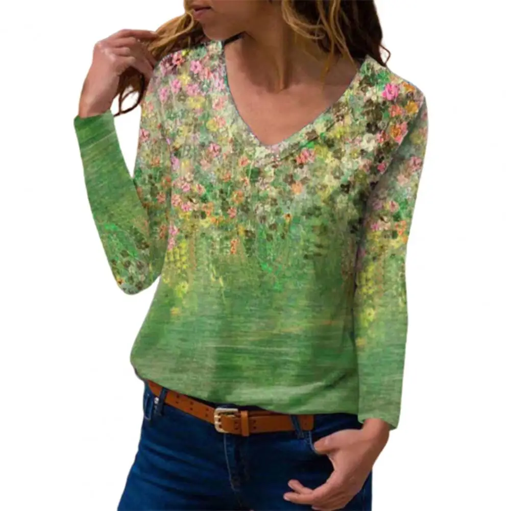 Oversized T-Shirt Women Vintage Floral Print Pullover Top Tee Shirts 2021 Autumn Loose Casual Long Sleeve V Neck Tshirt Top
Oversized T-Shirt Women Vintage Floral Print Pullover Top Tee Shirts 2021 Autumn Loose Casual Long Sleeve V Neck Tshirt Top