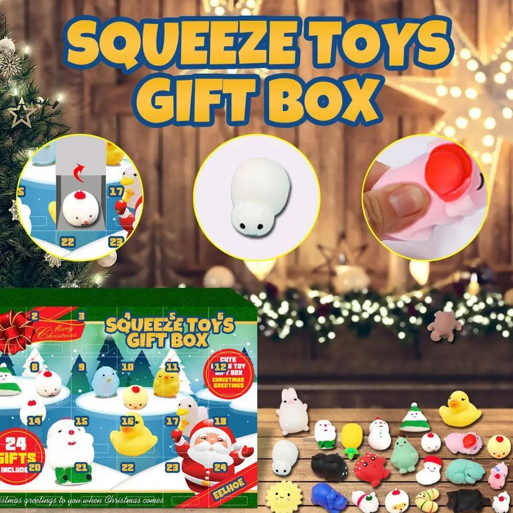 Fidget Toys 24 Days Christmas Advent Calendar Pack Anti Stress Toys Kit Stress Relief Figet Toy Blind Box Kids Christmas Gift
Fidget Toys 24 Days Christmas Advent Calendar Pack Anti Stress Toys Kit Stress Relief Figet Toy Blind Box Kids Christmas Gift
