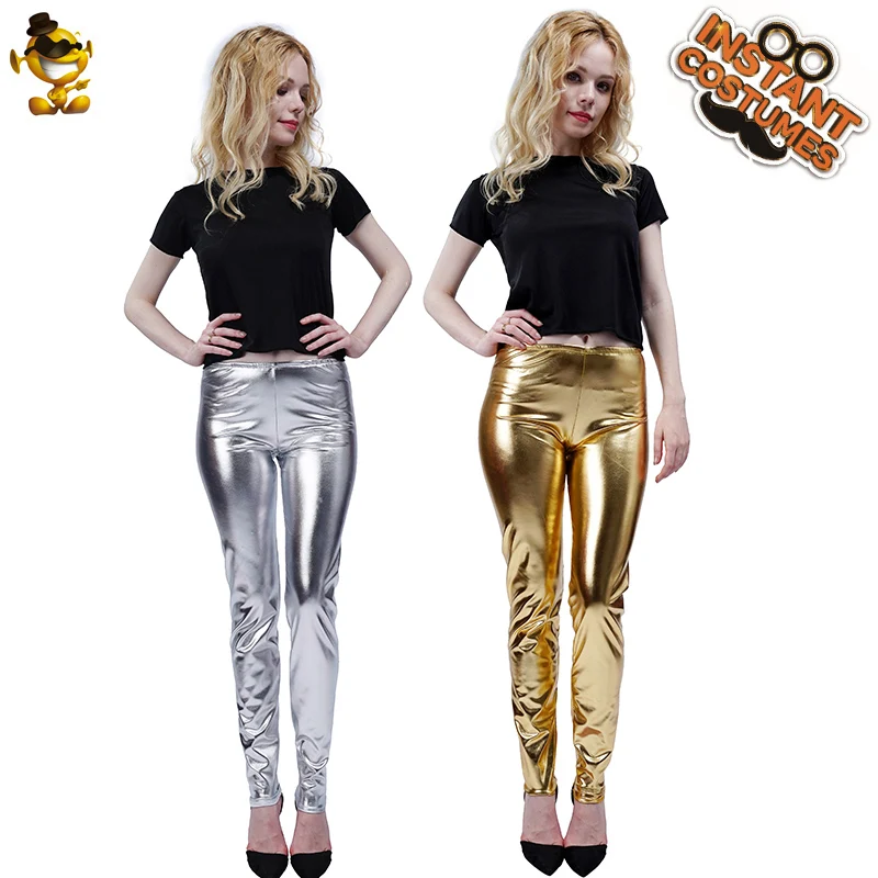 Women Shiny Metallic Leggings Pants Costume Cosplay Slim Pants Halloween Party Lady's Costumes
Women Shiny Metallic Leggings Pants Costume Cosplay Slim Pants Halloween Party Lady's Costumes