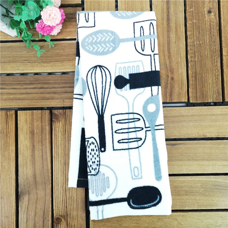 Kitchen Tea Towels Cotton Napkin Dish Towel Water Absorption Face Hand Towel Printed Home Kitchen Wiping Cleaning Cloth 65x40cm
Kitchen Tea Towels Cotton Napkin Dish Towel Water Absorption Face Hand Towel Printed Home Kitchen Wiping Cleaning Cloth 65x40cm