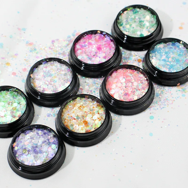 Nail Sequin Goblin's Pupil Nail Sequin Size Mixed Explosive Flash Gradient Laser Nail Sequin Nail Supplies for Professionals 
Nail Sequin Goblin's Pupil Nail Sequin Size Mixed Explosive Flash Gradient Laser Nail Sequin Nail Supplies for Professionals