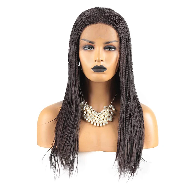 QUINLUX WIGS Brown Braided Synthetic Wigs for Women Full Hand Made 2x Twist Braids Lace Front Wig with Middle Part Heat Fiber
QUINLUX WIGS Brown Braided Synthetic Wigs for Women Full Hand Made 2x Twist Braids Lace Front Wig with Middle Part Heat Fiber