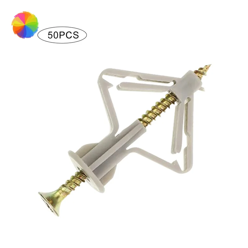 Штифты и винты для гипсокартона, полые стеновые анкеры, 50 шт.
Штифты и винты для гипсокартона, полые стеновые анкеры, 50 шт.