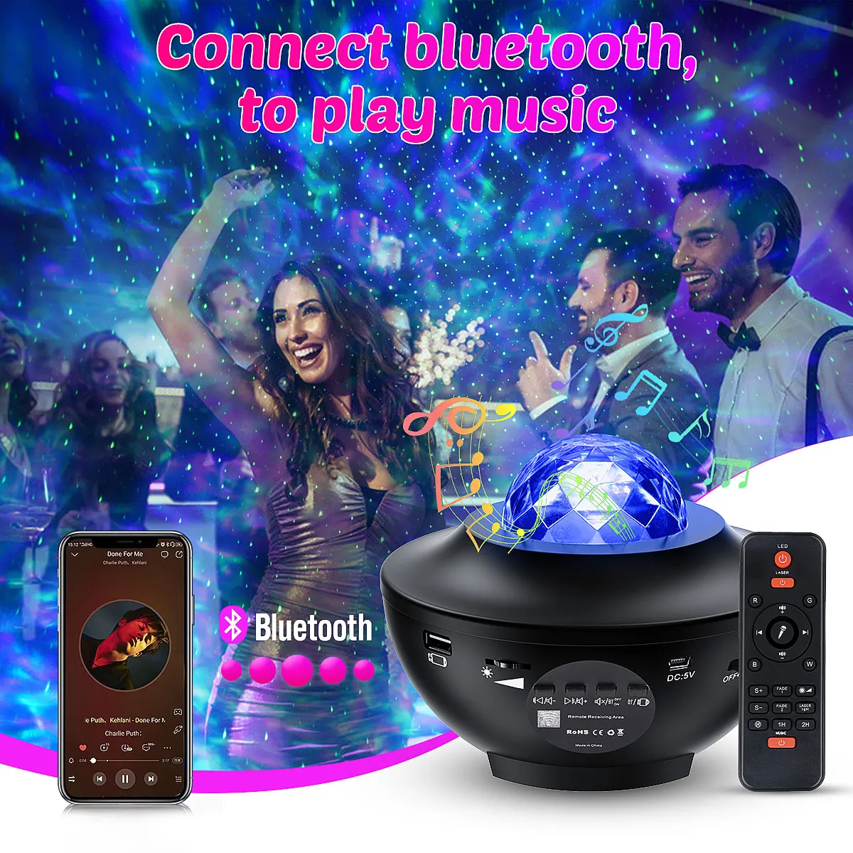 Galaxy Light Projector Music Wifi Children Bedroom LED Night Light Star Projector With Bluetooth Speaker Ocean Wave Lamp For Kid
Galaxy Light Projector Music Wifi Children Bedroom LED Night Light Star Projector With Bluetooth Speaker Ocean Wave Lamp For Kid