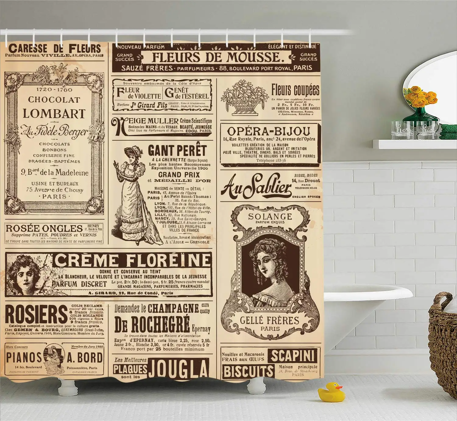 Vintage Old Historic Newspaper Journal French Paper Lettering Bathroom Decor Brown Caramel
Vintage Old Historic Newspaper Journal French Paper Lettering Bathroom Decor Brown Caramel