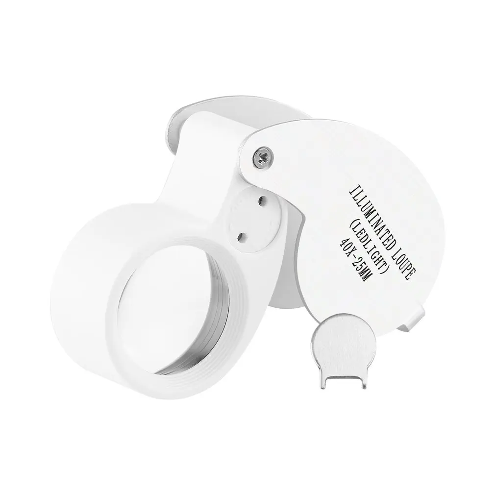 1pcs Magnifying Loupe 40X 25mm 40X25mm 40 x 25 Jeweller LED Light Glass Magnifier wholesale Dropshipping New Drop ship
1pcs Magnifying Loupe 40X 25mm 40X25mm 40 x 25 Jeweller LED Light Glass Magnifier wholesale Dropshipping New Drop ship