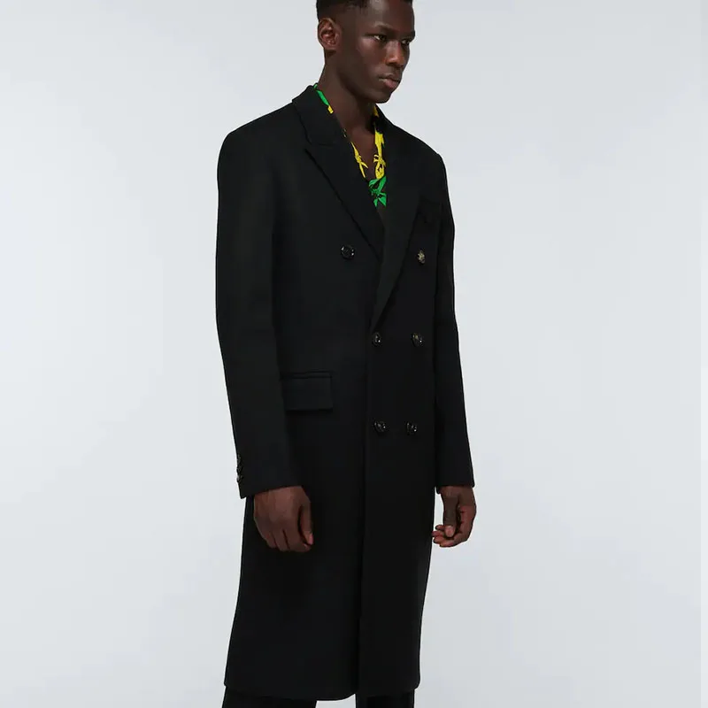 Men's Long Wool Woolen Windbreaker Coat Korean Fashion New Large Double Breasted Slim Fit Suit Collar Woolen Coat
Men's Long Wool Woolen Windbreaker Coat Korean Fashion New Large Double Breasted Slim Fit Suit Collar Woolen Coat