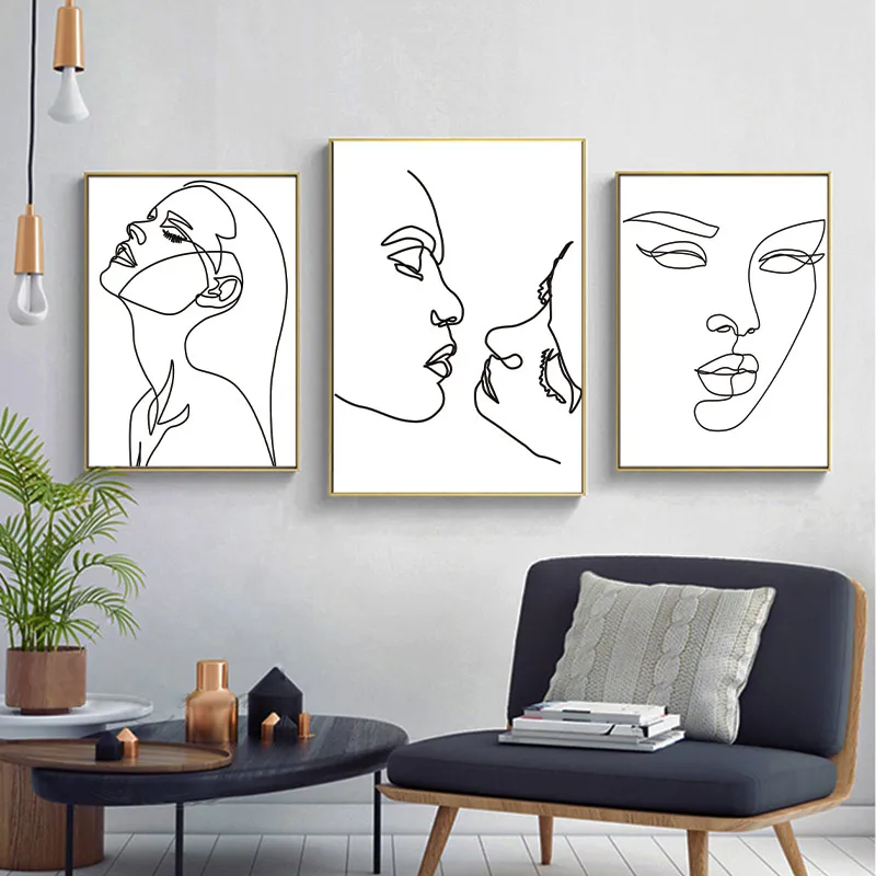 Wall Canvas Paintings Prints Minimalist Line-Drawing Art Nordic Couples Romantic Love Story Posters Picture for Bedroom Decor
Wall Canvas Paintings Prints Minimalist Line-Drawing Art Nordic Couples Romantic Love Story Posters Picture for Bedroom Decor