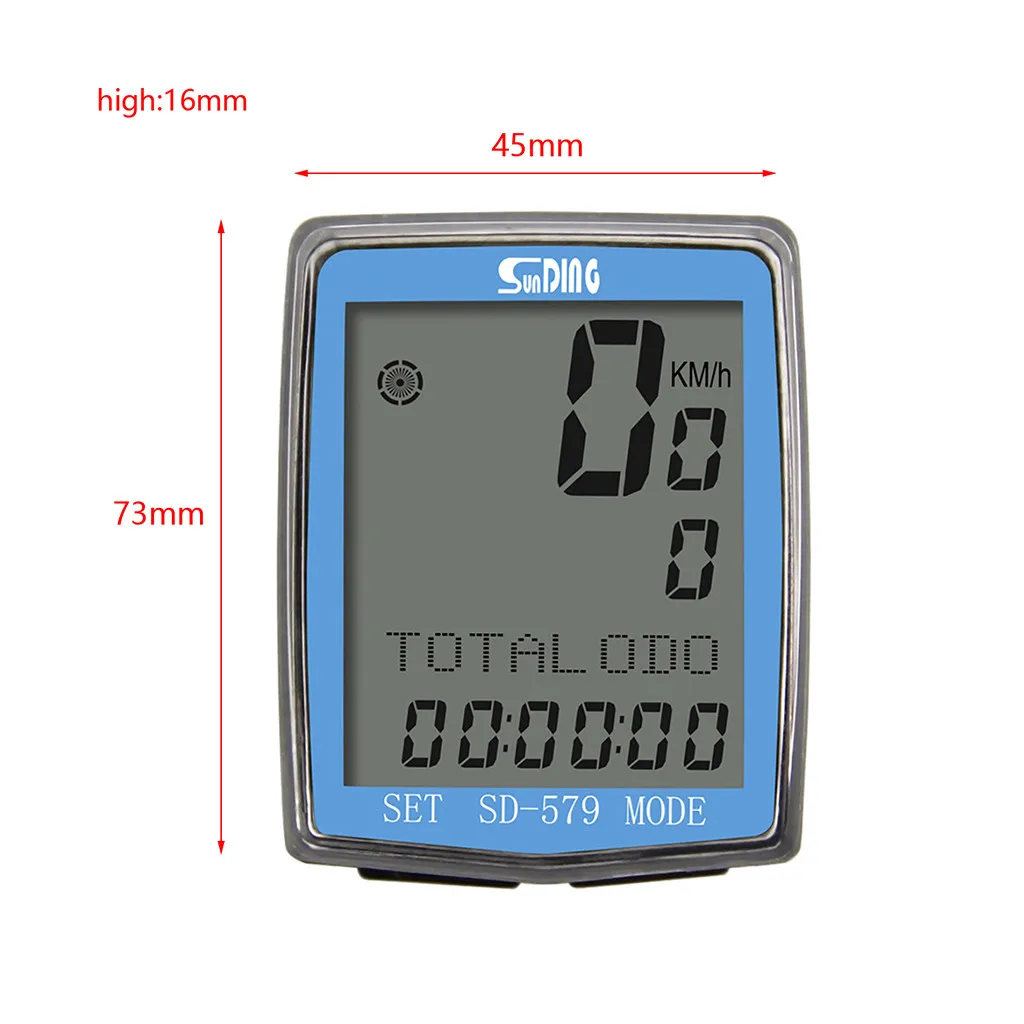 SD-579A Bike Computer Cycling Computers Bicycle Speedometer Wireless Waterproof Stopwatch Odometer LCD Backlight Black Jul727 
SD-579A Bike Computer Cycling Computers Bicycle Speedometer Wireless Waterproof Stopwatch Odometer LCD Backlight Black Jul727