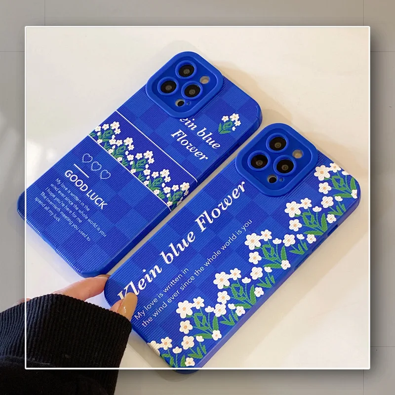 Ins Wind Blue Daisy Flowers Phone Case for Iphone XS Max XR X 11 12 13 Pro Max 8 7 Plus Fashion Refreshing Soft TPU Back Cover
Ins Wind Blue Daisy Flowers Phone Case for Iphone XS Max XR X 11 12 13 Pro Max 8 7 Plus Fashion Refreshing Soft TPU Back Cover