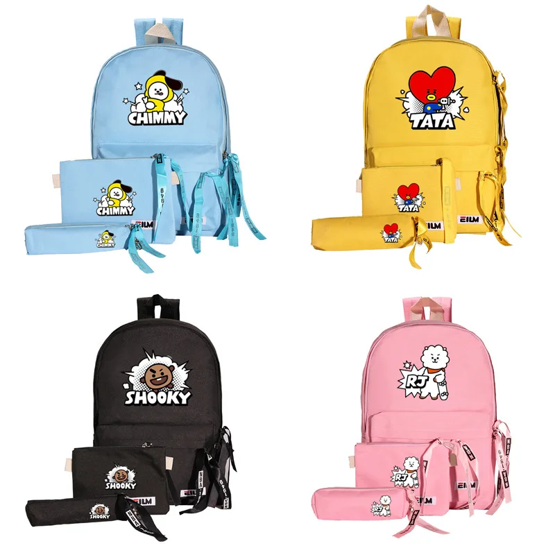 Three-piece Korean wave around the bag children's group backpack cartoon canvas bag candy color sports backpack three-piece set
Three-piece Korean wave around the bag children's group backpack cartoon canvas bag candy color sports backpack three-piece set