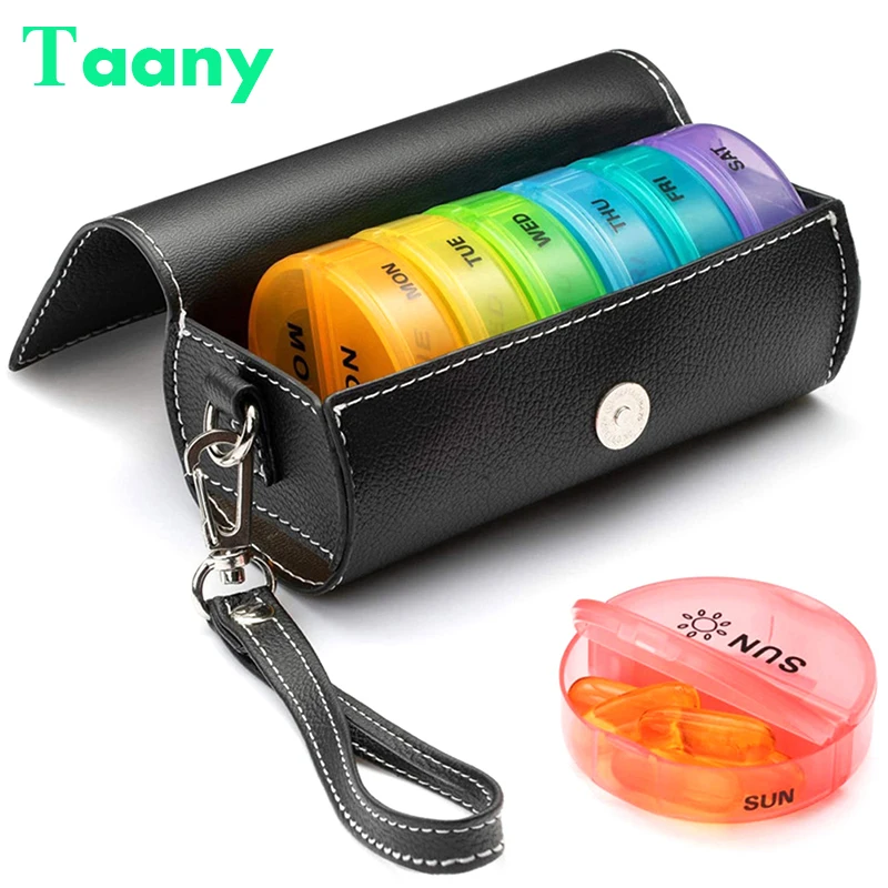 Portable 14 Grids 7 Days Box Holder Tablet Pill Case Medicine Storage Organizer Healthy Care Tool Rainbow Color with PU Bag
Portable 14 Grids 7 Days Box Holder Tablet Pill Case Medicine Storage Organizer Healthy Care Tool Rainbow Color with PU Bag