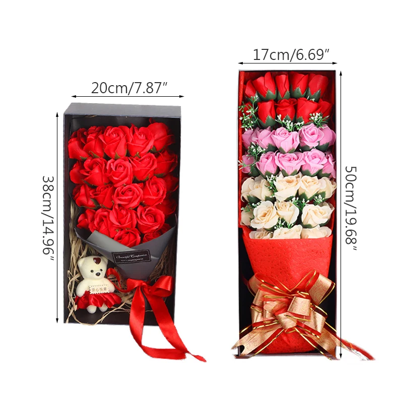 Rose Essential Oil Soap Flower Bouquet Gift Box Valentine's Gifts Eternal Flower Love Crafts Home Decoration Party Decor Props
Rose Essential Oil Soap Flower Bouquet Gift Box Valentine's Gifts Eternal Flower Love Crafts Home Decoration Party Decor Props