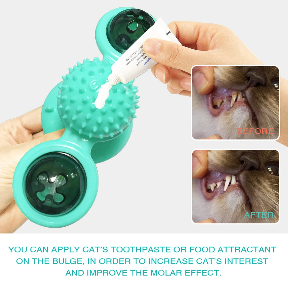 Cat Windmill Toy Funny Massage Rotatable Cat Toys With Catnip LED Ball Teeth Cleaning Pet Products for Dropshipping
Cat Windmill Toy Funny Massage Rotatable Cat Toys With Catnip LED Ball Teeth Cleaning Pet Products for Dropshipping