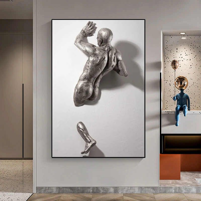 Abstract Sculpture Figure Canvas Painting Nake Man Statue Poster and Prints Wall Art Pictures for Living Room Hotel Home Decor 
Abstract Sculpture Figure Canvas Painting Nake Man Statue Poster and Prints Wall Art Pictures for Living Room Hotel Home Decor