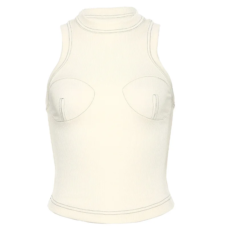 Eversea Summer Tank Women New Minimal Design Sleeveless High-Neck Bra Outline Fit Type Tops Vest
Eversea Summer Tank Women New Minimal Design Sleeveless High-Neck Bra Outline Fit Type Tops Vest