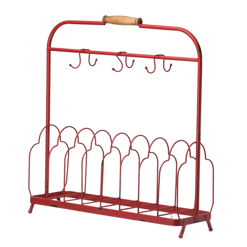 Retro creative household kitchen shelf mug coffee cup hook rack iron skeleton tableware tray grocery decoration organizer
Retro creative household kitchen shelf mug coffee cup hook rack iron skeleton tableware tray grocery decoration organizer