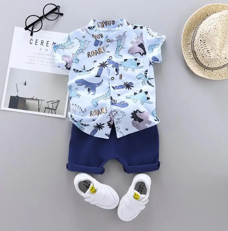 New Baby Boys Out Clothes Summer Children Print Dinosaur Shirt Denim Shorts 2Pcs/sets Infant Kids Fashion Toddler Tracksuits set
New Baby Boys Out Clothes Summer Children Print Dinosaur Shirt Denim Shorts 2Pcs/sets Infant Kids Fashion Toddler Tracksuits set