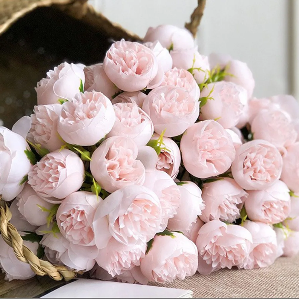 27 Heads Artificial Peony Tea Rose Flowers Camellia Artificial Flowers For DIY Home Garden Wedding Party Home Decoration
27 Heads Artificial Peony Tea Rose Flowers Camellia Artificial Flowers For DIY Home Garden Wedding Party Home Decoration
