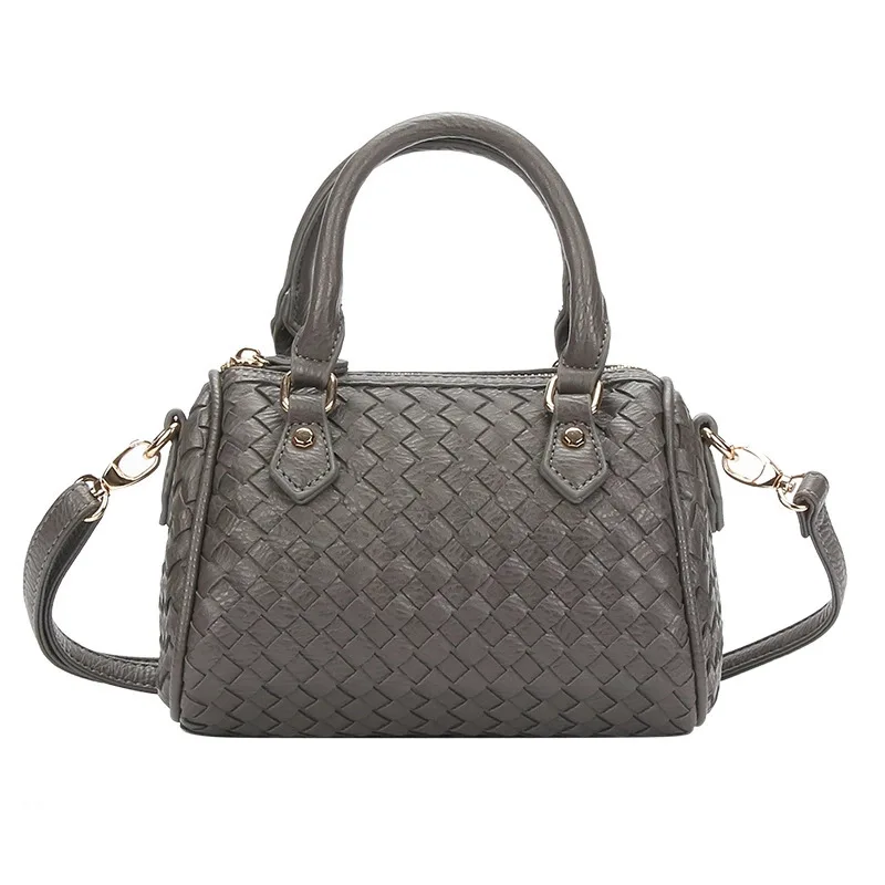 2021 Luxury All-match Boston Bag For Women Suitable Size Woven PU Material Shoulder Bags Handbag
2021 Luxury All-match Boston Bag For Women Suitable Size Woven PU Material Shoulder Bags Handbag