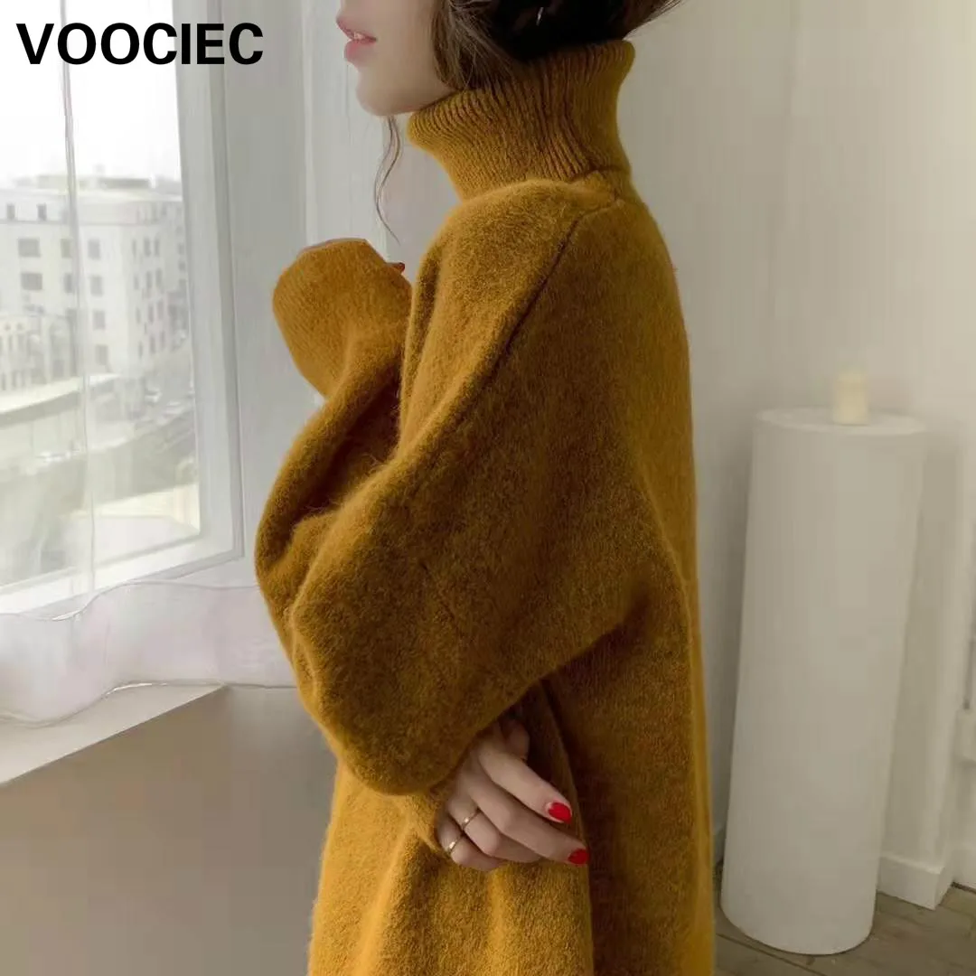 VOOCIEC осенне-зимние свитера женская одежда 2020 корейский модный свитер с высоким воротником Теплый пуловер свитер harajuku
VOOCIEC осенне-зимние свитера женская одежда 2020 корейский модный свитер с высоким воротником Теплый пуловер свитер harajuku