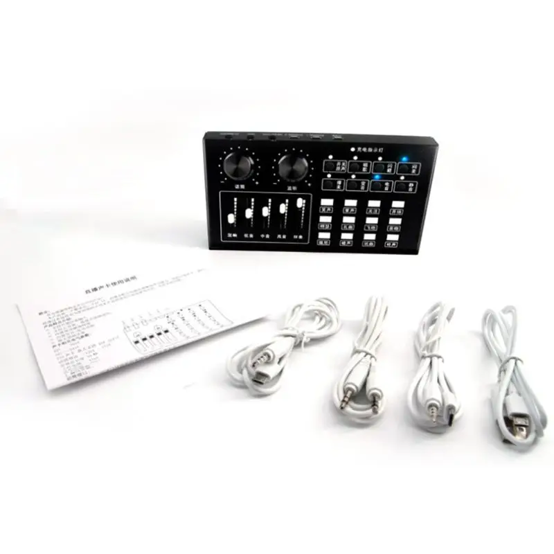 Mini Sound Mixer Board for Live Streaming Voice Changer Sound Card For Computer H054
Mini Sound Mixer Board for Live Streaming Voice Changer Sound Card For Computer H054