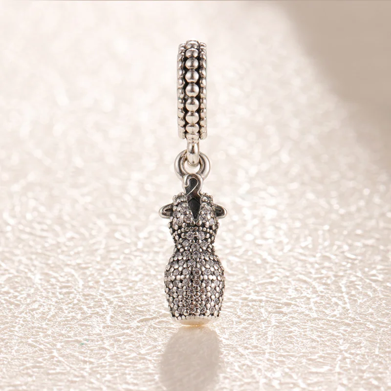 Authentic 925 Sterling Silver Charm Originality Dazzling Dance Skirt Pendant Fit Pandora Women Bracelet & Necklace Diy Jewelry
Authentic 925 Sterling Silver Charm Originality Dazzling Dance Skirt Pendant Fit Pandora Women Bracelet & Necklace Diy Jewelry