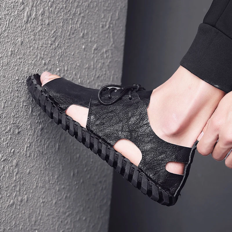 Safety Sandals Man Sandals 2019 Summer Men Leather Men's Fashion Sandalia Rasteira Sandale Ete Homme Rubber Mens Outdoor
Safety Sandals Man Sandals 2019 Summer Men Leather Men's Fashion Sandalia Rasteira Sandale Ete Homme Rubber Mens Outdoor
