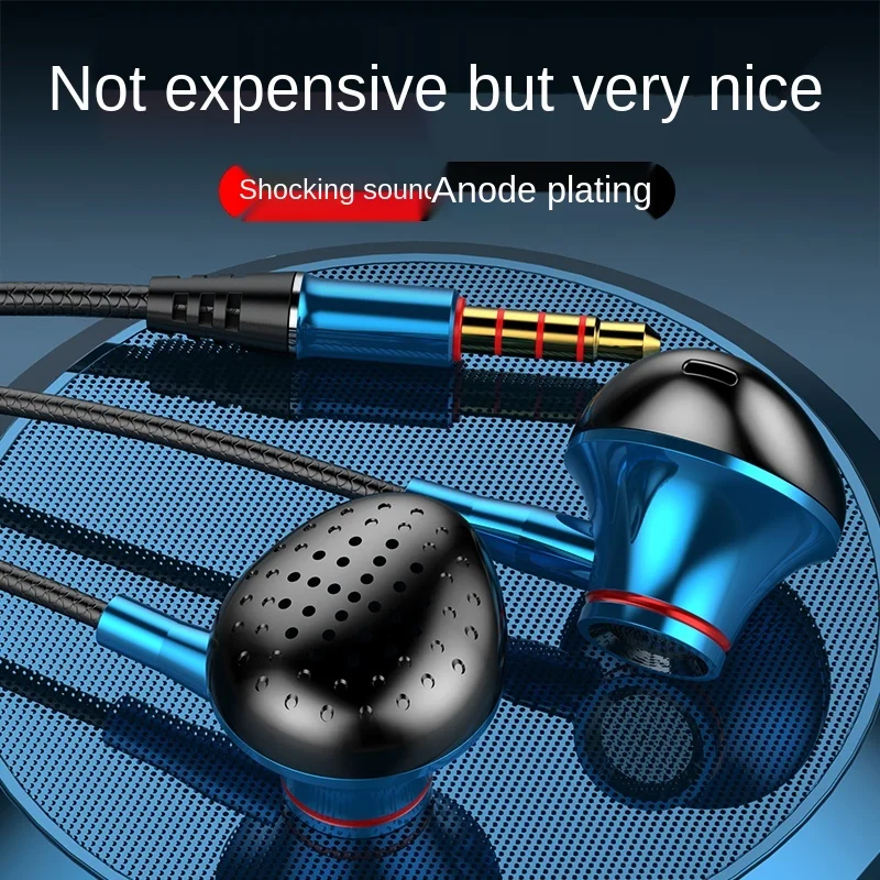 Metal Wired Headphones Noise Reduction Copper Ring Speaker Left and Right Channel 3.5MM Interface Universal Band Tuning Listenin
Metal Wired Headphones Noise Reduction Copper Ring Speaker Left and Right Channel 3.5MM Interface Universal Band Tuning Listenin