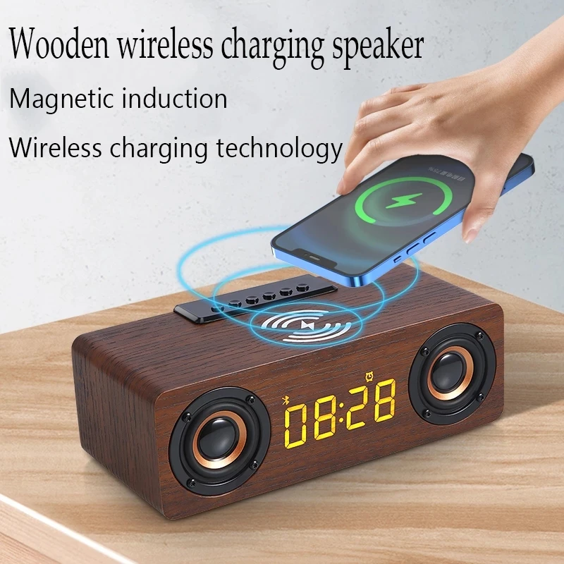 Wooden TV sound bar wireless charging home theater alarm clock multi-function subwoofer wireless sound column computer speaker
Wooden TV sound bar wireless charging home theater alarm clock multi-function subwoofer wireless sound column computer speaker