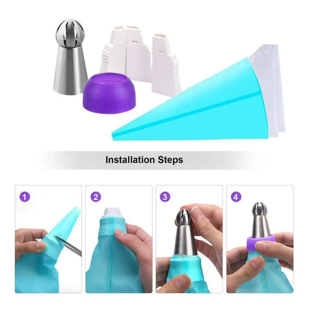 22Pcs Russian Spherical Ball Icing Piping Nozzles Korean Style Pastry Tips Stainless Steel Cake Dessert Decorating Tools
22Pcs Russian Spherical Ball Icing Piping Nozzles Korean Style Pastry Tips Stainless Steel Cake Dessert Decorating Tools
