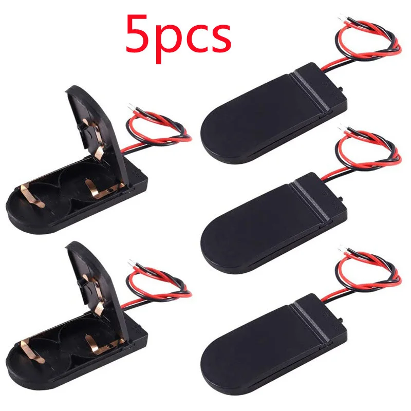 5PCS CR2032 Battery Holder Coin Cell Holder with Switch 2 x 3V Button Battery Holder Case with ON/Off Switch Lead Wire
5PCS CR2032 Battery Holder Coin Cell Holder with Switch 2 x 3V Button Battery Holder Case with ON/Off Switch Lead Wire
