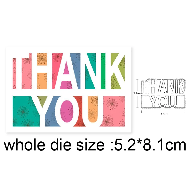 2020 New Thank you Metal Cutting Dies Stencil Scrapbooking DIY Album Stamp Paper Card Embossing
2020 New Thank you Metal Cutting Dies Stencil Scrapbooking DIY Album Stamp Paper Card Embossing
