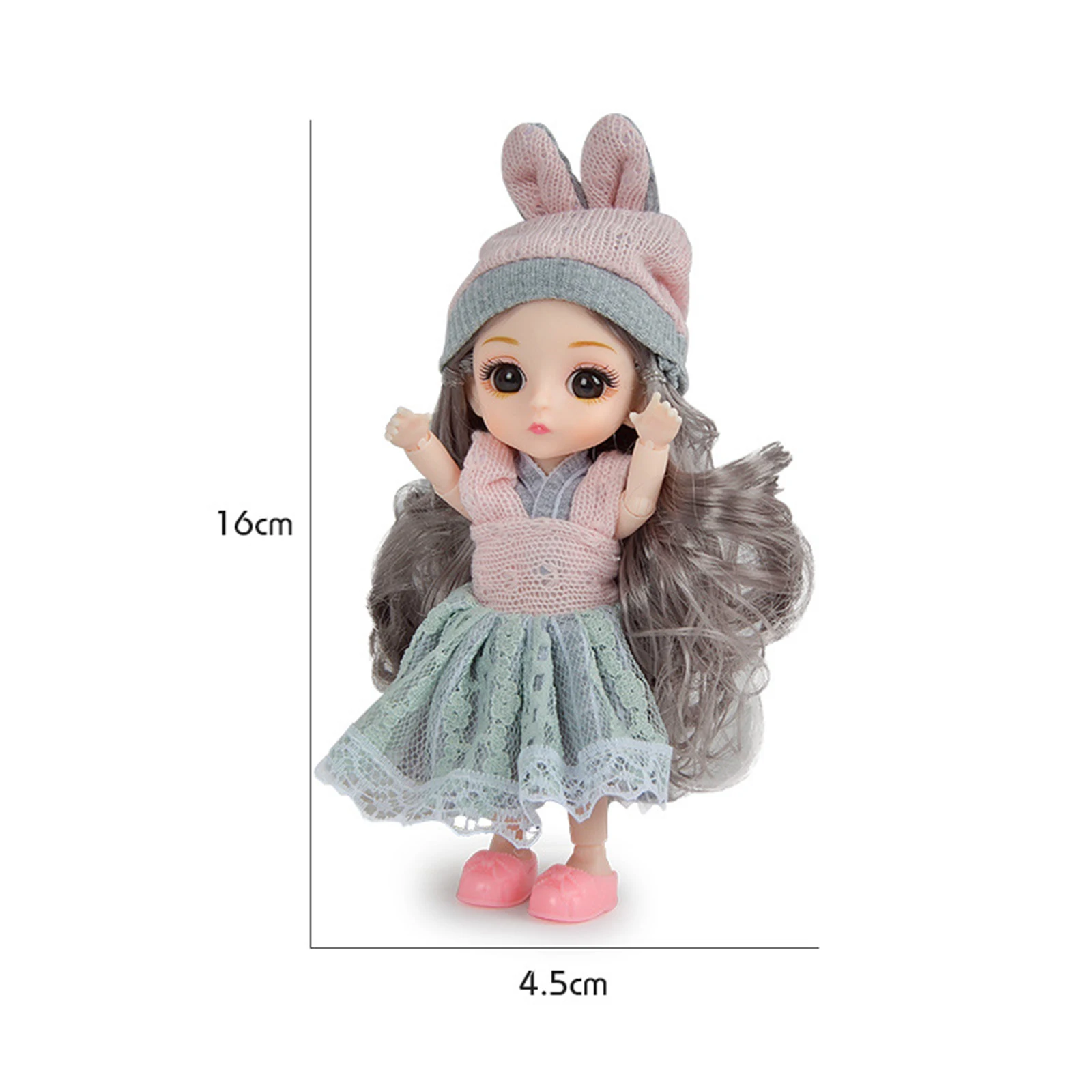 6 pcs Mini Cartoon Kids Toy for Girl Dolls Set Collection with Beautiful Removable Dresses, Shoes, Headwear, Including Gift Bag
6 pcs Mini Cartoon Kids Toy for Girl Dolls Set Collection with Beautiful Removable Dresses, Shoes, Headwear, Including Gift Bag
