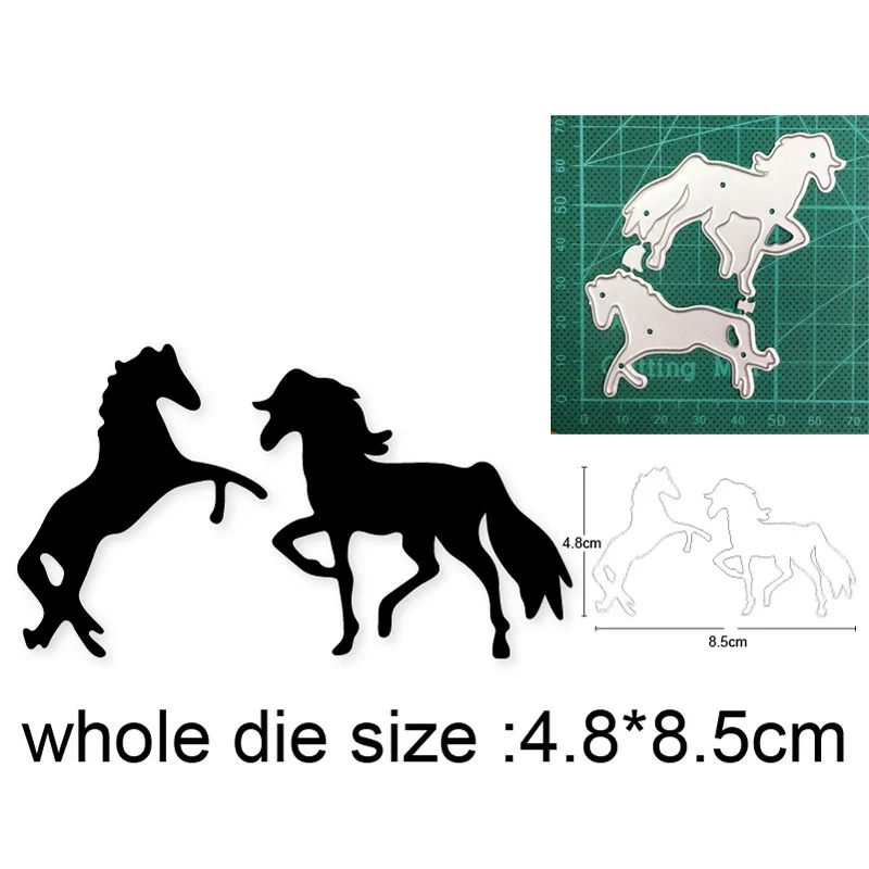 Couple Horse New 2021 Metal Cutting Dies for DIY Scrapbooking Paper and Card Making Decorative Embossing Die Cut Craft dies 
Couple Horse New 2021 Metal Cutting Dies for DIY Scrapbooking Paper and Card Making Decorative Embossing Die Cut Craft dies