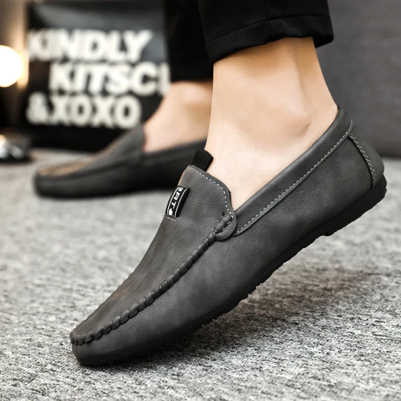 2021 Autumn Breathable Men's Casual Leather Shoes Lazy All-match Soft Leather Soft Bottom British Business Peas Shoes
2021 Autumn Breathable Men's Casual Leather Shoes Lazy All-match Soft Leather Soft Bottom British Business Peas Shoes