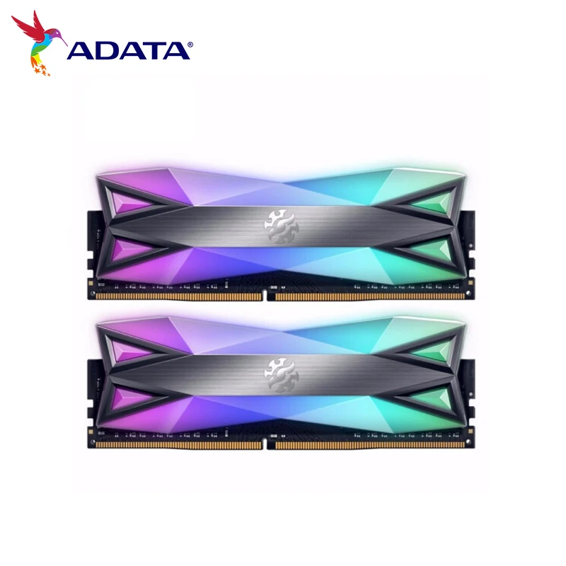 

Память ADATA XPG D60 RGB для настольного ПК, ОЗУ, модуль памяти 16 ГБ 32 ГБ DDR4 PC4 3200 МГц 3600 МГц 4133 МГц DIMM для компьютера