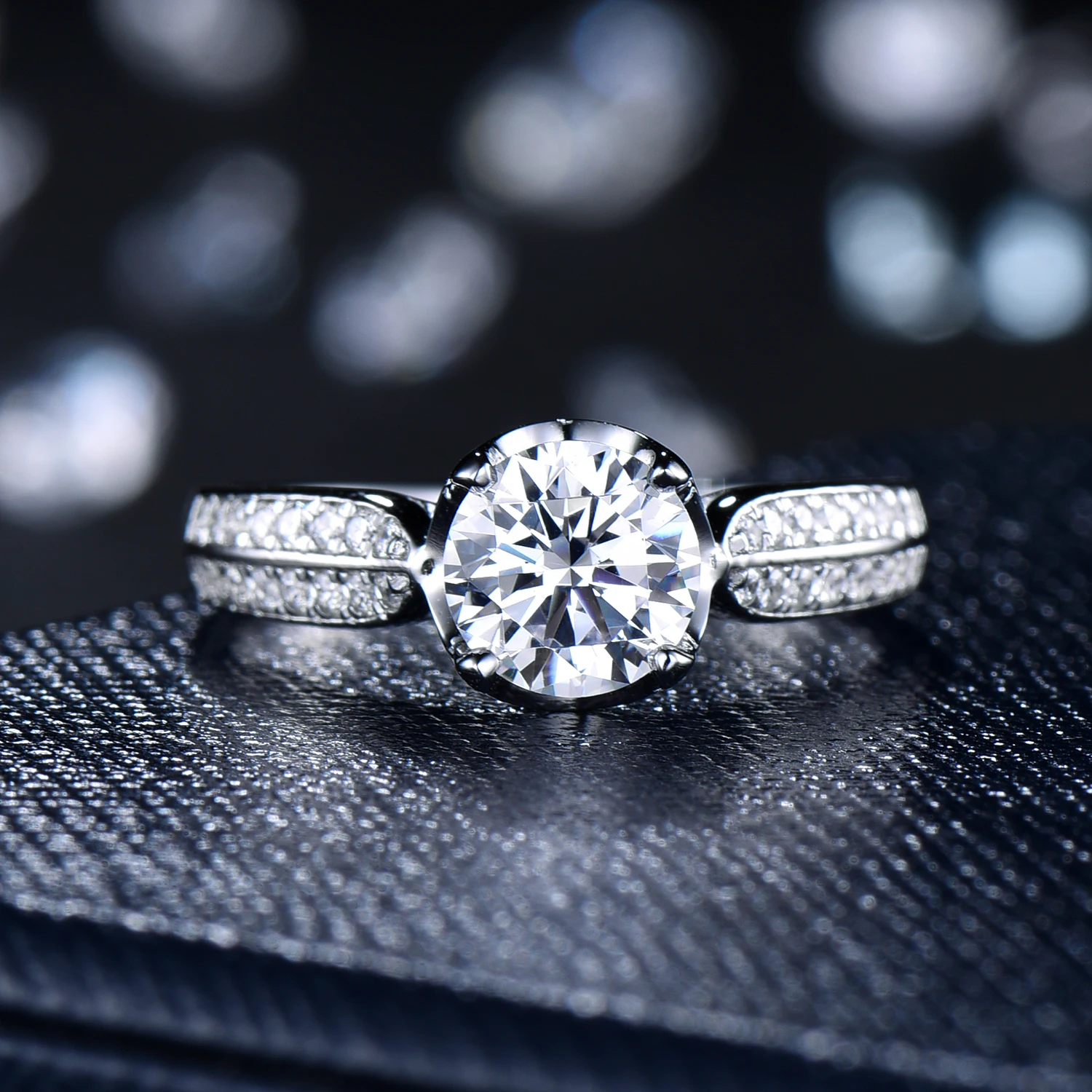 Кольцо LASAMERO с двойными рядами, наполовину вечное, 1.00CT, круглая огранка, 6,5 мм, блестящие муассаниты, обручальное кольцо, Твердое 14 К Золотое к...
Кольцо LASAMERO с двойными рядами, наполовину вечное, 1.00CT, круглая огранка, 6,5 мм, блестящие муассаниты, обручальное кольцо, Твердое 14 К Золотое к...