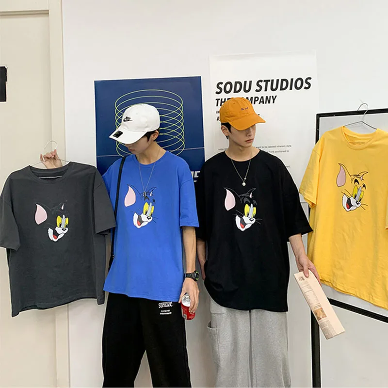 Hot-Sale Cartoon Cute Vintage Print Men New T shirt All-Match Fashion Korean Version Clothes Novelty Casual Men Streetwear Top
Hot-Sale Cartoon Cute Vintage Print Men New T shirt All-Match Fashion Korean Version Clothes Novelty Casual Men Streetwear Top