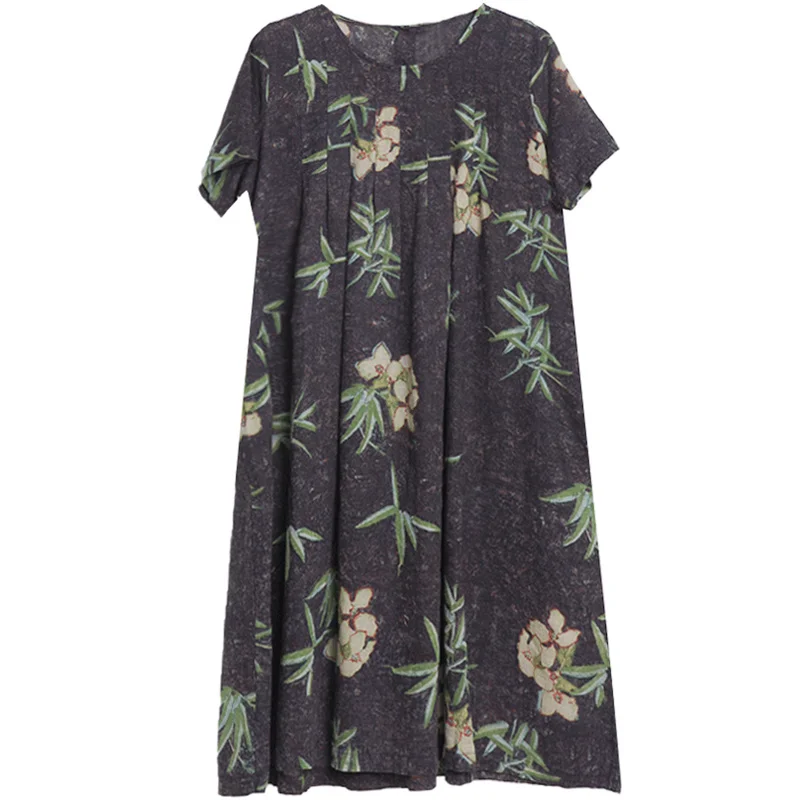 NYFS 2020 New Summer dress Cotton Linen Long Dress Loose Vintage Comfortable Printing woman dress vestido de mujer Robe Elbise
NYFS 2020 New Summer dress Cotton Linen Long Dress Loose Vintage Comfortable Printing woman dress vestido de mujer Robe Elbise