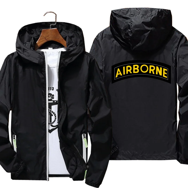 2021 Men's coat Airborne tab Black printing Windbreaker jacket Reflective Skin Sun Spring Autumn brand jacket
2021 Men's coat Airborne tab Black printing Windbreaker jacket Reflective Skin Sun Spring Autumn brand jacket
