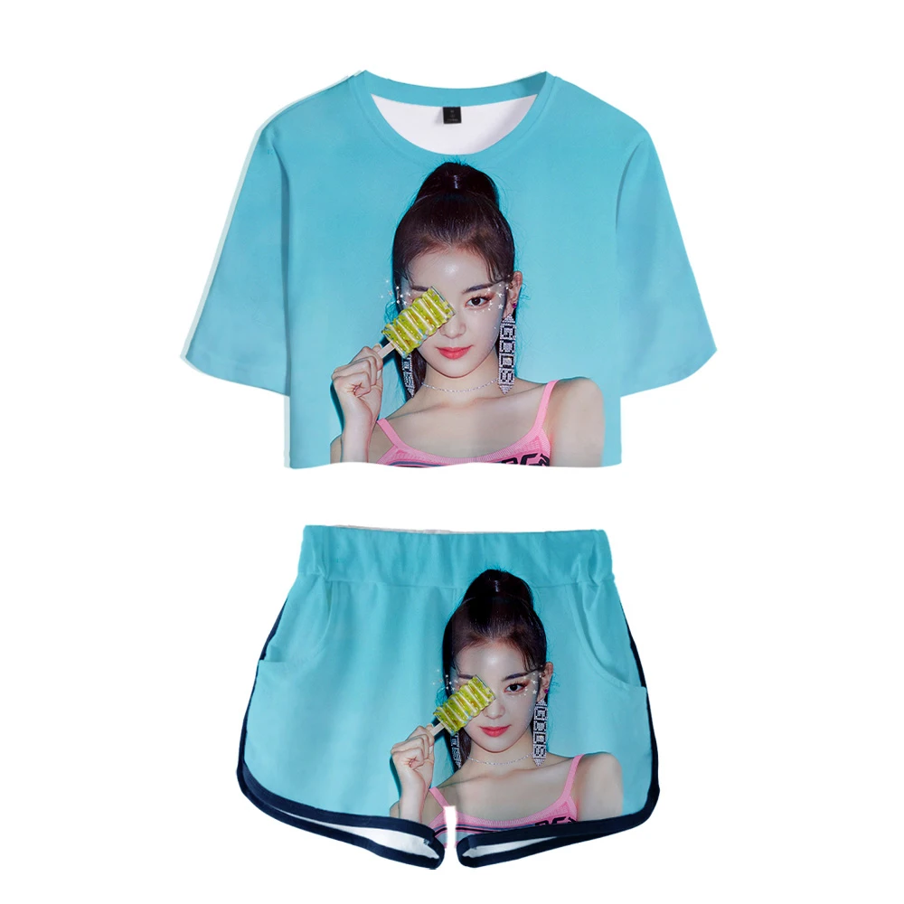 Лето 2020, модная Сексуальная футболка с коротким рукавом, Популярная Женская Удобная футболка с 3D принтом ITZY + шорты, Женский Повседневный ко...
Лето 2020, модная Сексуальная футболка с коротким рукавом, Популярная Женская Удобная футболка с 3D принтом ITZY + шорты, Женский Повседневный ко...