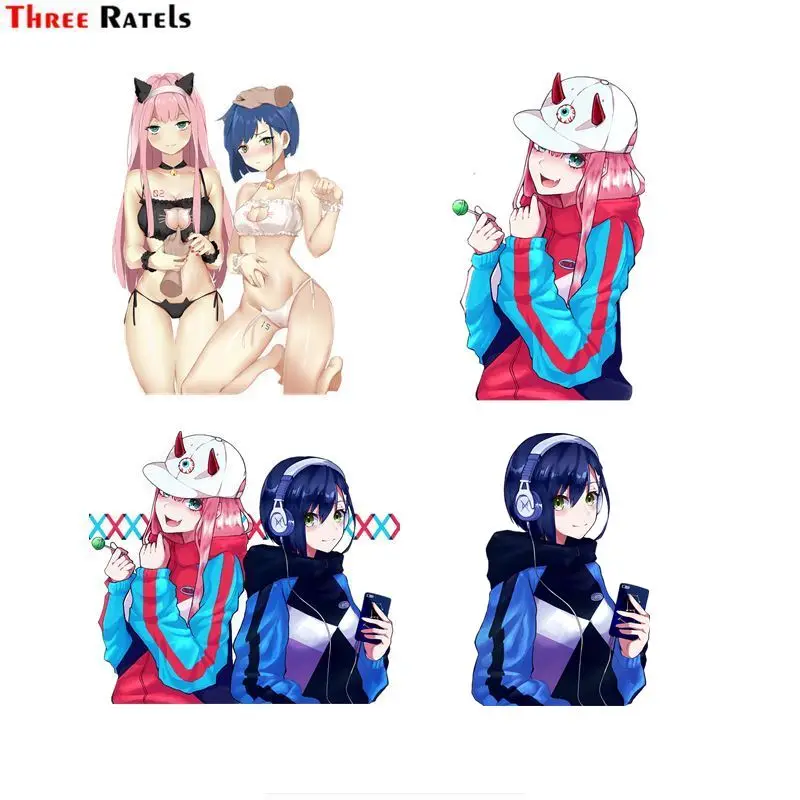 

Three Ratels FC534 Darling in The Franxx 002 Zero Two and 15 anime sex girl sticker decal