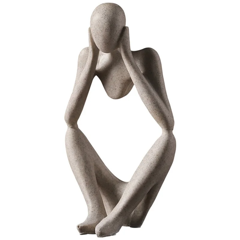 VILEAD Nordic Abstract Thinker Statue Resin Figurine Office Home Decoration Desktop Decor Handmade Crafts Sculpture Modern Art
VILEAD Nordic Abstract Thinker Statue Resin Figurine Office Home Decoration Desktop Decor Handmade Crafts Sculpture Modern Art