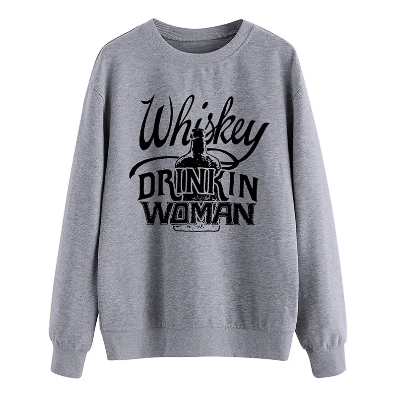 WHISKEY DRINKIN WOMAN Letter Print Hoodie Cute Wine Bottle Graphic Kpop Sweatshirt O-neck Long Sleeve Winter Oversized Hoodie
WHISKEY DRINKIN WOMAN Letter Print Hoodie Cute Wine Bottle Graphic Kpop Sweatshirt O-neck Long Sleeve Winter Oversized Hoodie