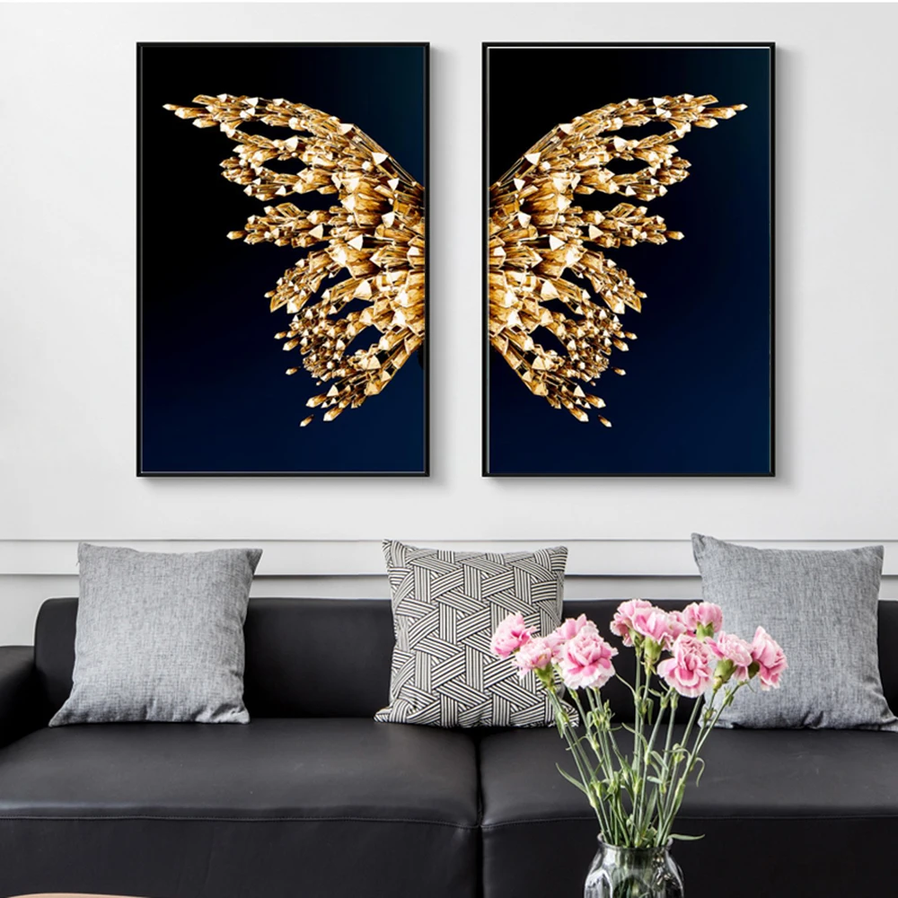 Nordic Golden butterfly Gilt Picture Wall Poster Modern Style Canvas Print Painting Art Aisle Living Room Cuadros bedroom Decor
Nordic Golden butterfly Gilt Picture Wall Poster Modern Style Canvas Print Painting Art Aisle Living Room Cuadros bedroom Decor